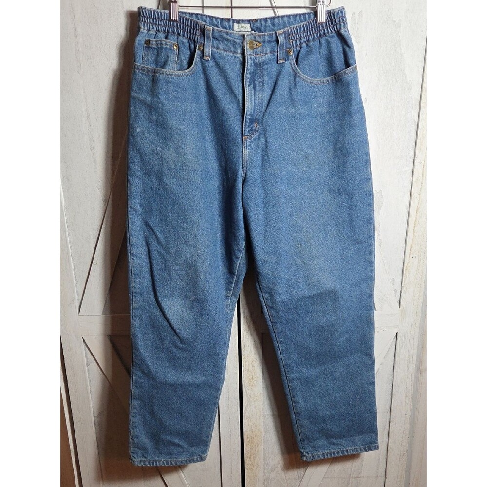 L.L. Bean Lined Original Fit Relaxed 100% Cotton Jeans Size 14P